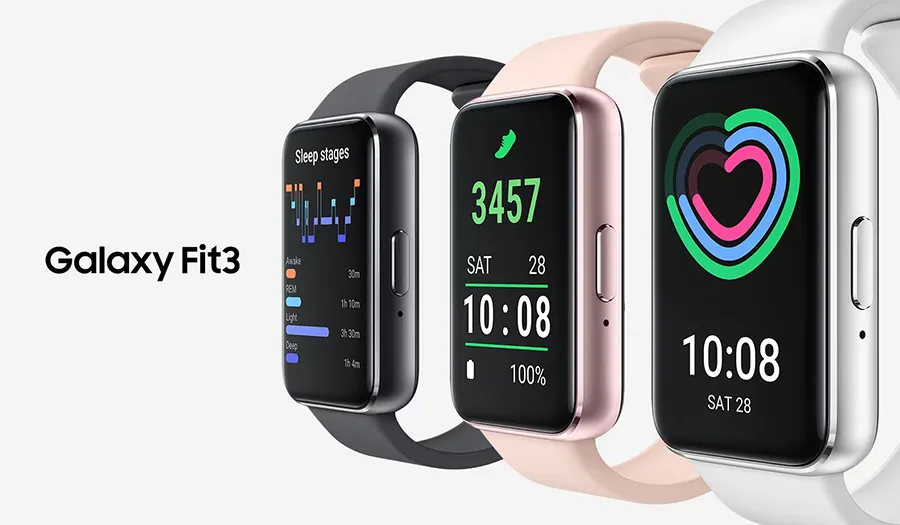 Smartband Samsung Galaxy Fit 3 różowe złoto