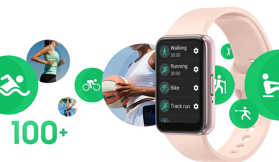 Smartband Samsung Galaxy Fit 3 różowe złoto