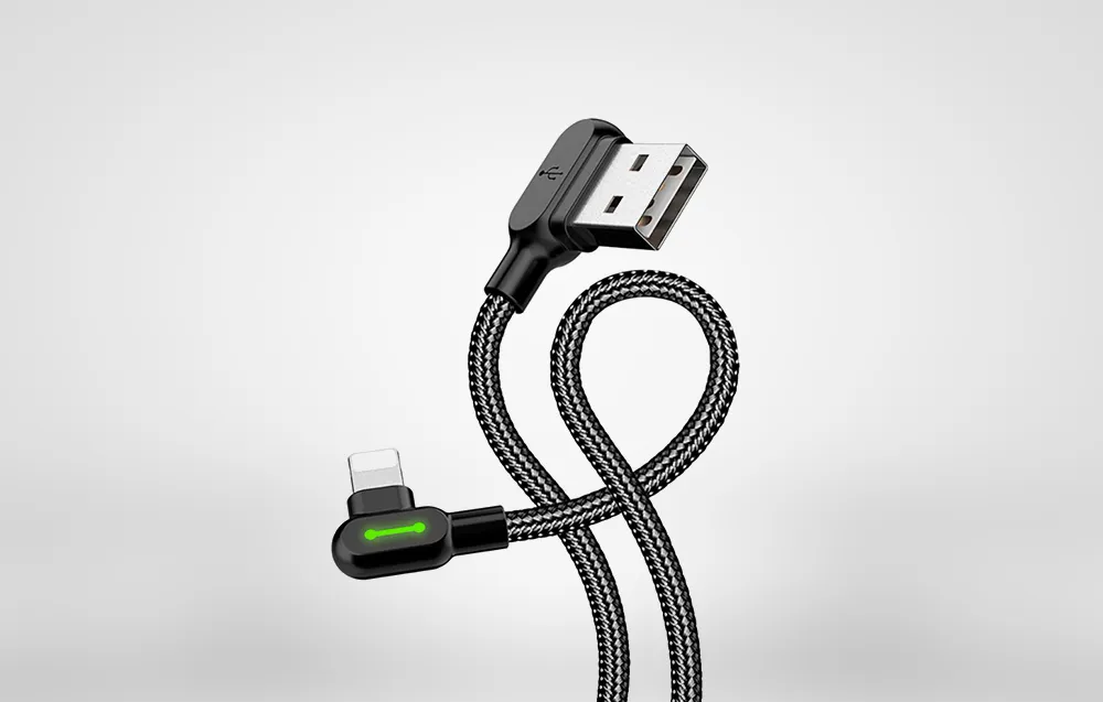 Kabel kątowy USB-A / Lightning Mcdodo CA-4673 1,8 m czarny